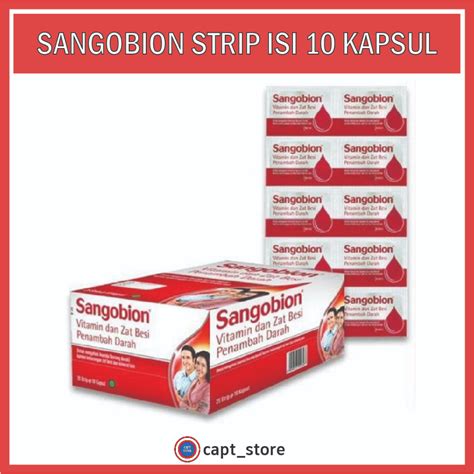 Jual Sangobion Kapsul 1 Strip Isi 10 Tablet Shopee Indonesia