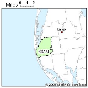 Largo Florida Zip Code Map - Map