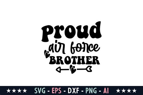 Proud Air Force Brother Svg Graphic By Graphics River · Creative Fabrica