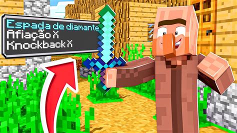 ZERANDO O MINECRAFT MAS VILLAGERS SÓ TROCAM ITENS OP MUITO APELÃO