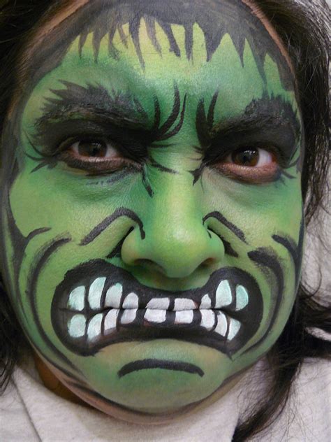 Hulk Face Painting Ideas