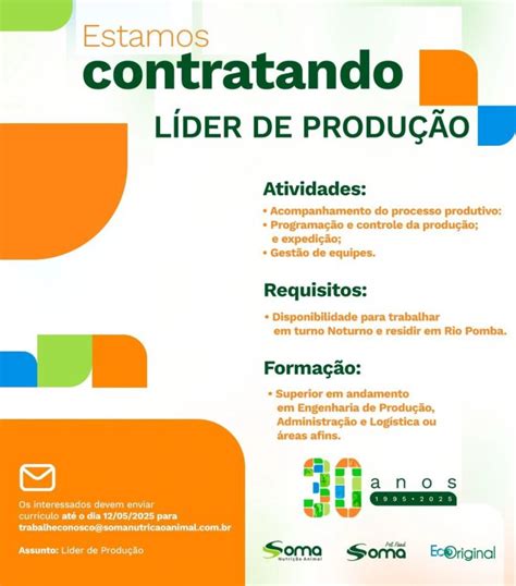 Vagas De Lider De Produção - 10