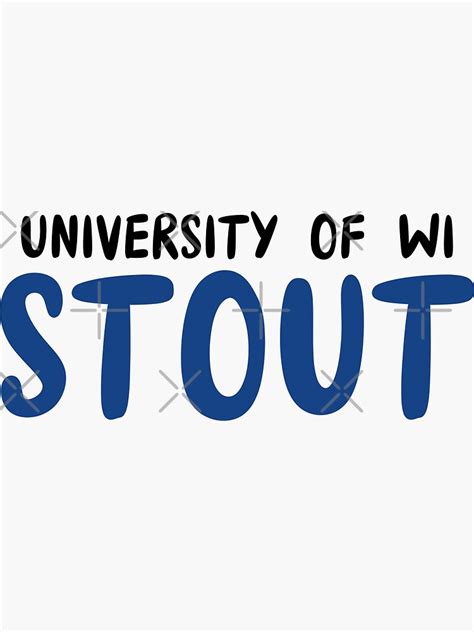 University Of Wisconsin Stout Sticker For Sale By Mynameisliana