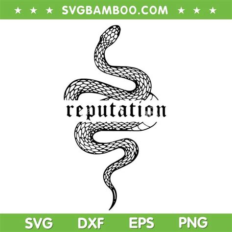 Snake Reputation In The World SVG PNG, Reputation Snake Taylor Swift ...