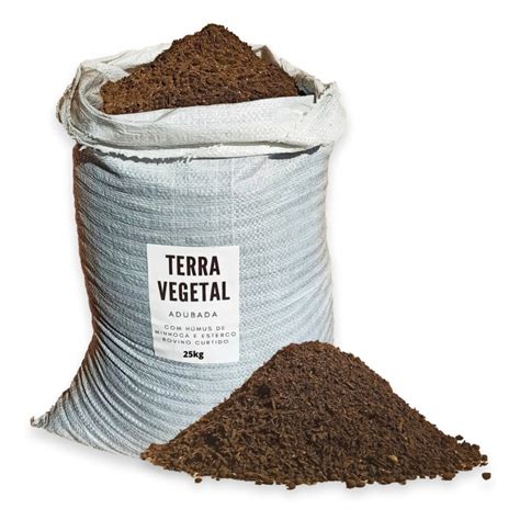 Substrato De Terra Vegetal Adubo Orgânico 25 kg Shopee Brasil