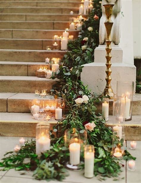 20+ Romantic Candles Wedding Decoration Ideas - Oh The Wedding Day