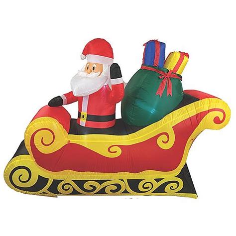 7' Santa Sleigh Inflatable