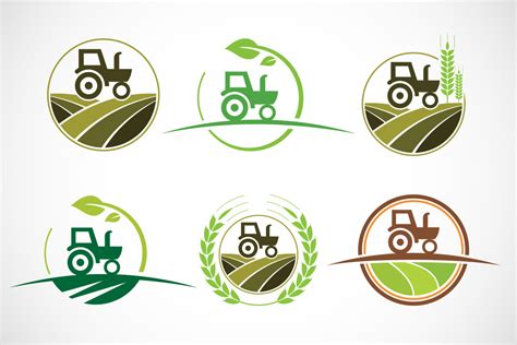 Tractor Farm Logo Set Deeezy