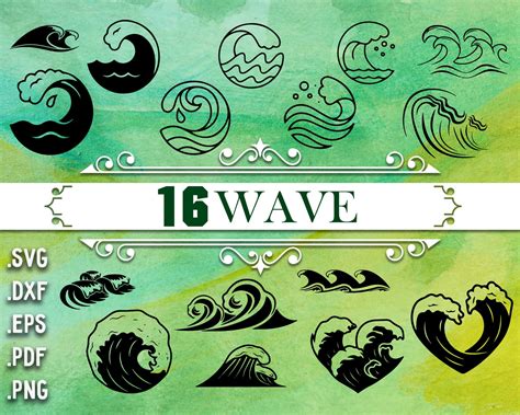 Wave Svg Waves Svg Beach Svg Wave Clipart Ocean Svg Wave Vector