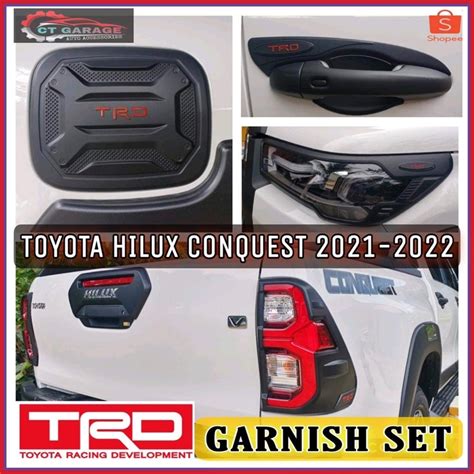 TOYOTA HILUX CONQUEST 2021 2022 TRD GARNISH SET Hilux Accessories