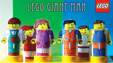 How to make giant lego man costume from paper - MDIY