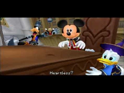 Kingdom Hearts Re Coded Ds Cutscene Mickey Donald And Goofy