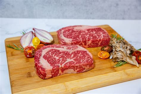 Wagyu Ribeye Steak Bms 6 7 Grand Western Steaks