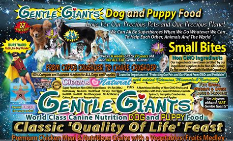 Gentle Giants Chicken Flavor Dry Dog Food 35 Lb