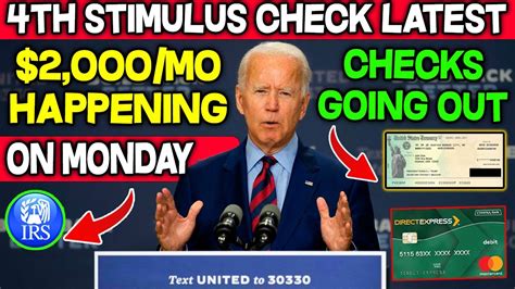 IT S HAPPENING NEW 4TH STIMULUS 2 000 MO FOR ALL CHECKS GOING OUT