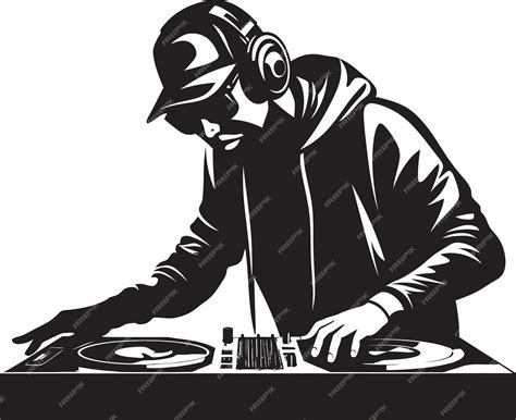 Premium Vector | Bassline Bliss Cool DJ Man Icon Vector Logo Vector ...