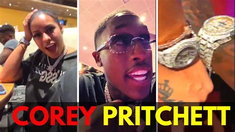 Corey Pritchett Shows His New Diamond Watchs Corey Pritchett Instagram Live 5 August 2022