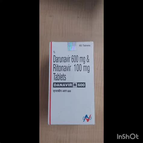 Danavir R 600 Darunavir 600 Ritonavir 100 Tablets Prescription