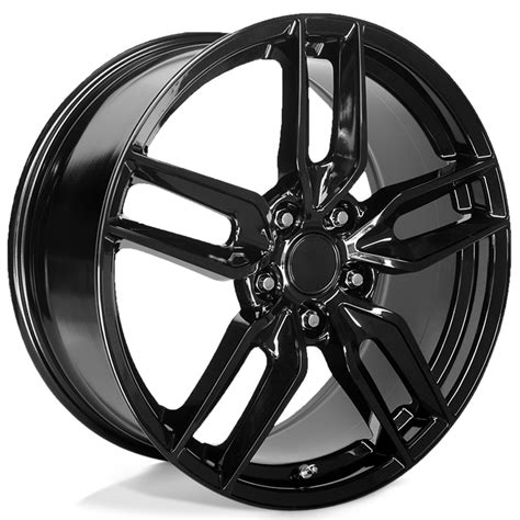 Staggered Performance Replicas Wheels Pr Gloss Black Rims