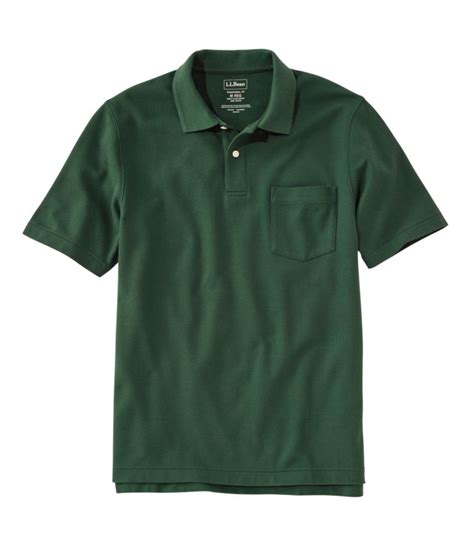 Men's Premium Double L Hemmed-Sleeve Polo with Pocket | L.L.Bean for Business