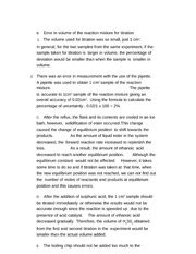 Equilibrium Constant for Esterification of Ethanoic Acid Lab Discussion ...