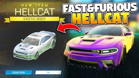 New Dodge Charger Hellcat On Rocket League Youtube