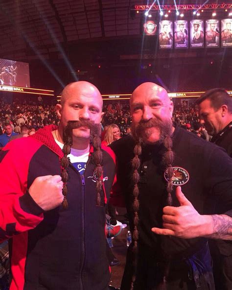 Fedor With Long Moustache Ref Mike Beltran Pic Underground Mma