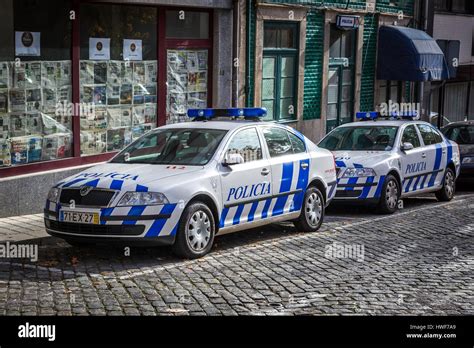 Police car portugal hi-res stock photography and images - Alamy