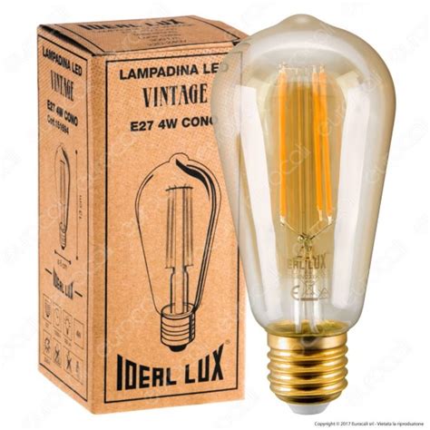 Acquista Ideal Lux Lampadina LED Vintage E27 4W Bulb ST64