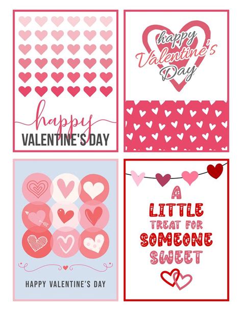 Valentines Day Cards Printable Free PDF Printables