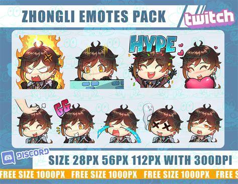 Zhongli Twitch Emotes Genshin Impact Emotes Emotes Zhongli Cute