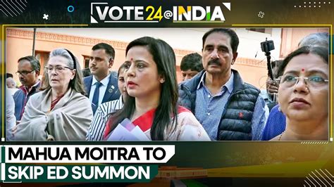 India Trinamool Congress Leader Mahua Moitra Set To Skip ED Summon In