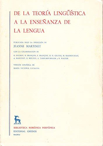 De La Teori A Lingu I Stica A La Ensen Anza De La Lengua Biblioteca