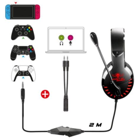 Spirit Of Gamer Pro H Auriculares Gaming Multiplataforma Rojo