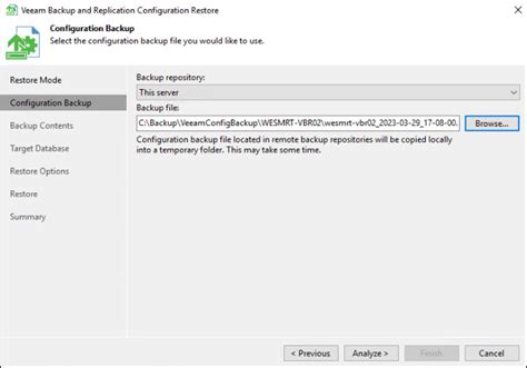 How To Migrate A Veeam Backup And Replication Configuration Database To