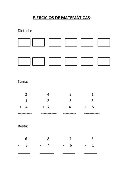 Ejercicios De Matemáticas Pdf