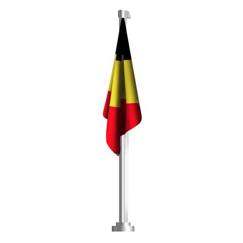 Collapsed Red Yellow And Black Flag Flag Sticker Three Dimensional