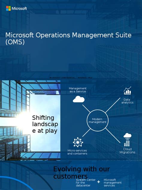 Microsoft Operations Management Suite Oms Overview Pdf Microsoft