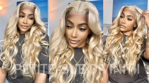 ASH BLONDE 13X4 HD LACE FRONT WIG INSTALL Ft Kiss Love Hair PETITE