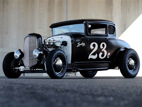 VONSKIP 24 7AUTOHOLIC HOTRODS KUSTOMS CLASSIC CARS 1931 Ford Model A Coupe Hot Rod