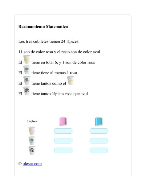 Razonamiento Matemático 2023 02 19 Descargar Fichas Olesur