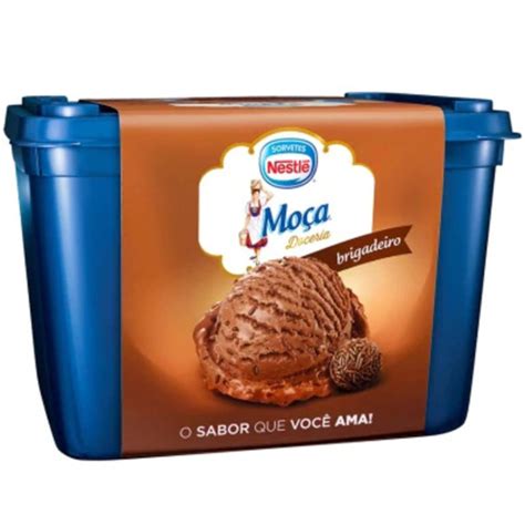 Pote de Sorvete Nestlé Moça de Brigadeiro 1 5lt Big Batata