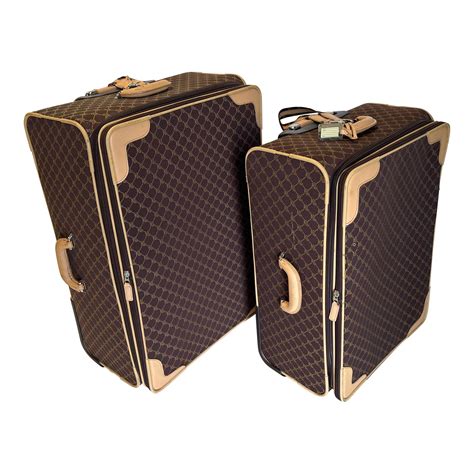Vintage Ralph Lauren “Lauren” Monograph Suitcase - a Pair | Chairish