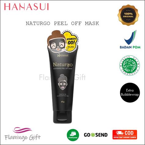 Hanasui Naturgo Peel Off Mask Black Tube Bpom Lazada Indonesia