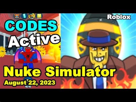 Codes Active Nuke Simulator Roblox August Youtube