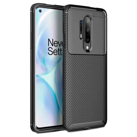 Olixar Carbon Fibre OnePlus 8 Pro Case Black