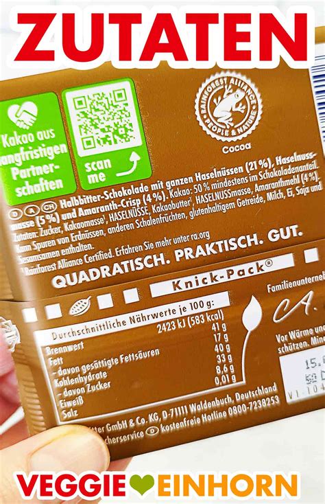 Vegane Sorte Crunchy Voll Nuss Von Ritter Sport