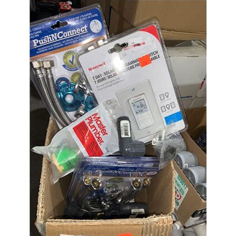 Box Lot Of Assorted Plumbing Supplies