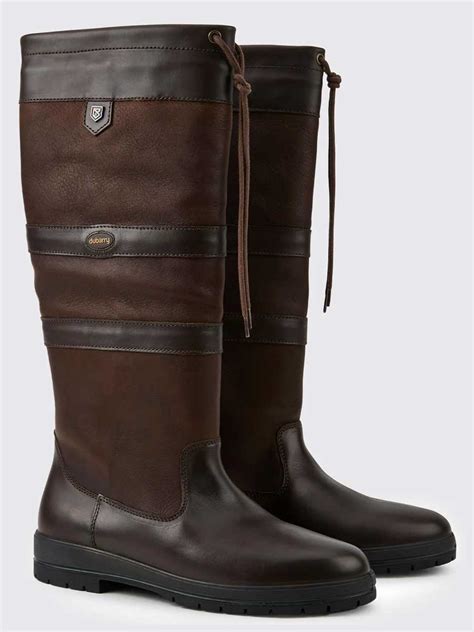 Dubarry Galway Waterproof Leather Country Boots Mocha A Farley