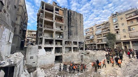 Inside Aleppo Bbc Sees Devastation After Quake Bbc News